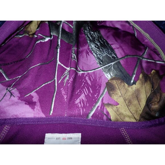 Realtree Girl Zip Hoodie Sweatshirt Women M Purple Green Camo Hunting NEW - Picture 8 of 8